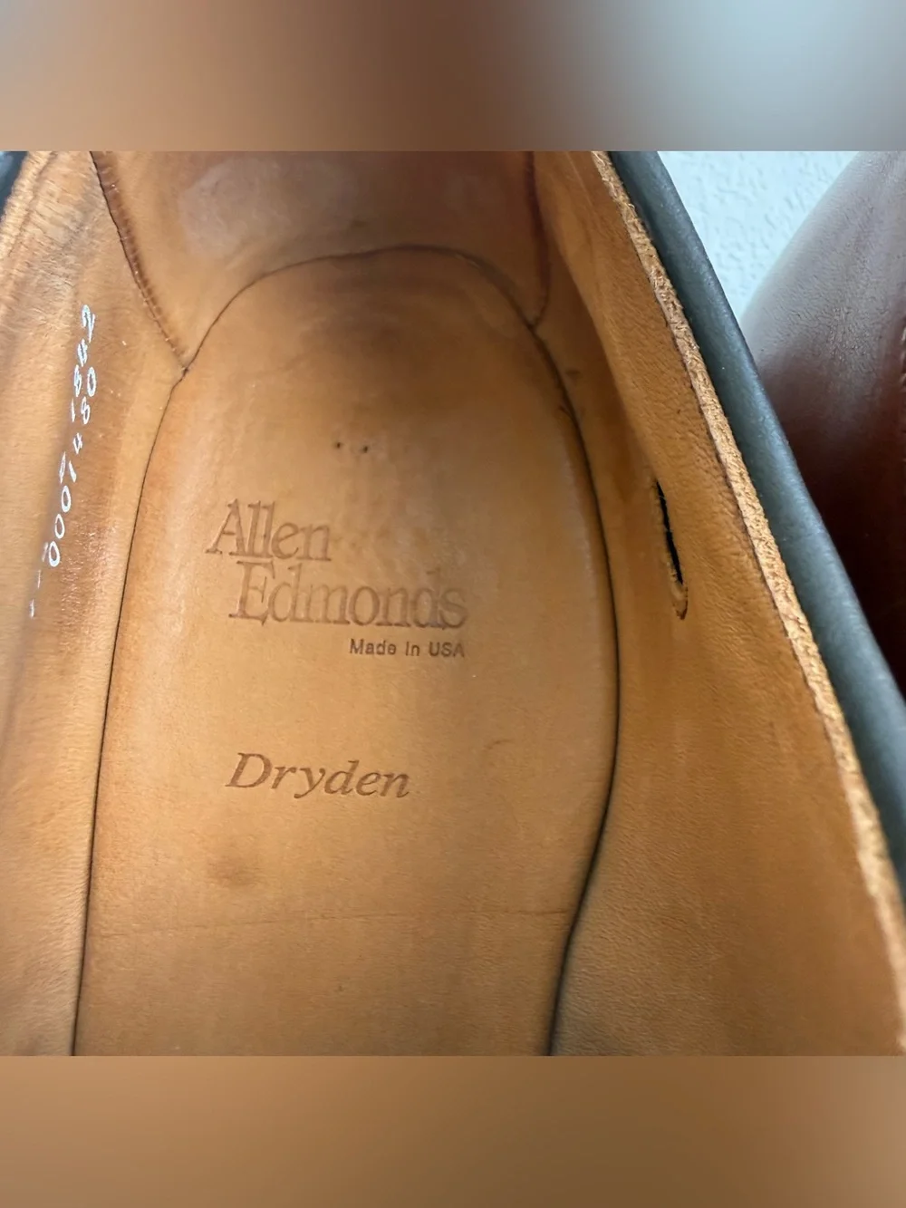 Allen Edmonds Dryden Men’s 11.5 D Brown Leather Oxford Dress Shoes